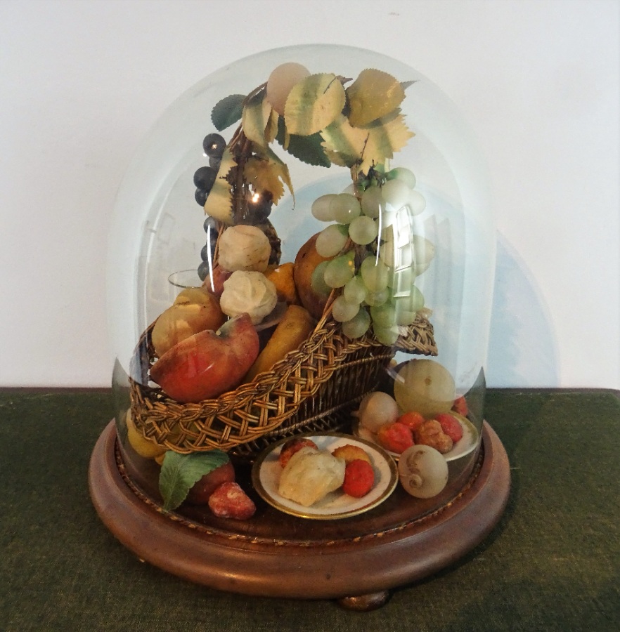 Victorian Wax Fruit Centre Table  (4).JPG